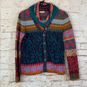 Ivko Shawl Collar Jacket Forest Motifs 38